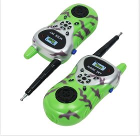 2pcs Wireless Call Parent-child Interactive Outdoor Toys ; Children's Mini Walkie-Talkie Toys (Quantity: 2 Packs, Color: Green)