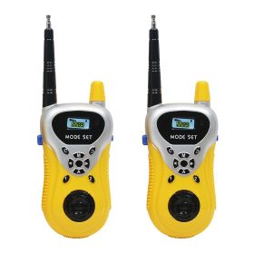 2pcs Wireless Call Parent-child Interactive Outdoor Toys ; Children's Mini Walkie-Talkie Toys (Quantity: 2 Packs, Color: Yellow)