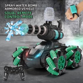 1pc 2.4G Water Bomb RC Tank RC CAR Shoots Toys For Boys; Tracked Vehicle Remote Control War Tanks; Radiocontrol Birthday Gifts Holiday Gifts Memo (Style: Single-control)