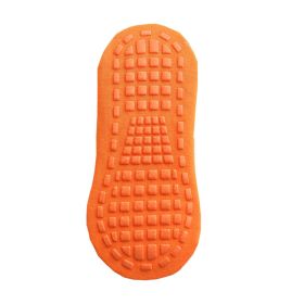5 Pairs adults Anti-Slip Sock trampoline Sock Cotton Breathable Short Socks Elasticity Sport Boy Girl Outside Child Socks (Color: Orange, size: Adult)