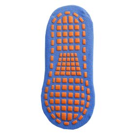 5 Pairs adults Anti-Slip Sock trampoline Sock Cotton Breathable Short Socks Elasticity Sport Boy Girl Outside Child Socks (Color: Blue, size: Adult)