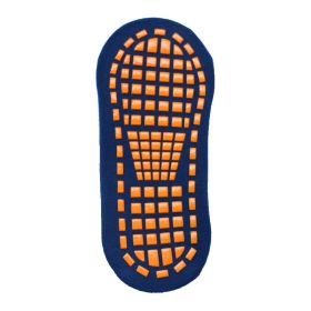 5 Pairs adults Anti-Slip Sock trampoline Sock Cotton Breathable Short Socks Elasticity Sport Boy Girl Outside Child Socks (Color: Navy blue, size: Adult)