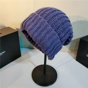 Simple Multi Color Big C Letter Winter Hat Women Winter Unisex Beanie Cap Outdoor Thick Warm Hip hop Sport Ski Knitted Hats (Color: 033, size: Adult)