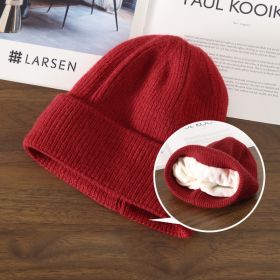 Simple Multi Color Big C Letter Winter Hat Women Winter Unisex Beanie Cap Outdoor Thick Warm Hip hop Sport Ski Knitted Hats (Color: 023, size: Adult)