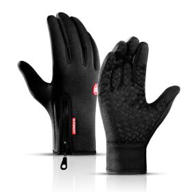 Thermal Gloves Winter Cycling Gloves With Wrist Support Touch Screen (Primary Colour: ORANGE, size: M)