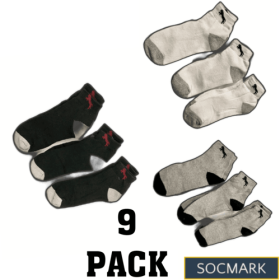 High-Quality Men's Cotton Thermal Socks 9-Pack (Sizes 9-11, 10-13) - (Color: Multi Color (10-13))