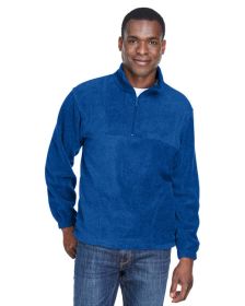 Adult 8 oz. Quarter-Zip Fleece Pullover - BLACK - S (Color: TRUE ROYAL, size: XL)