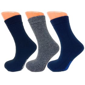 Women Thermal Winter Socks Soft and Cozy Thick Casual Crew Wool Socks 3 Pairs (Style: Style 3)