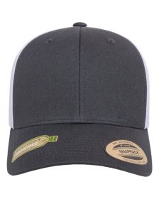 Yupoong 6606RT Classics Recycled Mesh Retro Trucker Cap (Color: CHARCOAL/ WHITE, size: OS)