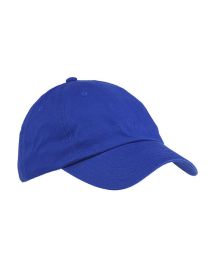 Big Accessories BX001Y Youth 6-Panel Brushed Twill Unstructured Cap (Color: ROYAL, size: OS)