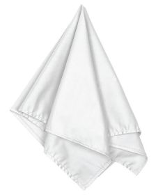 Big Accessories BA001 Solid Bandana (Color: White, size: OS)