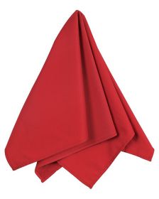 Big Accessories BA001 Solid Bandana (Color: Red, size: OS)
